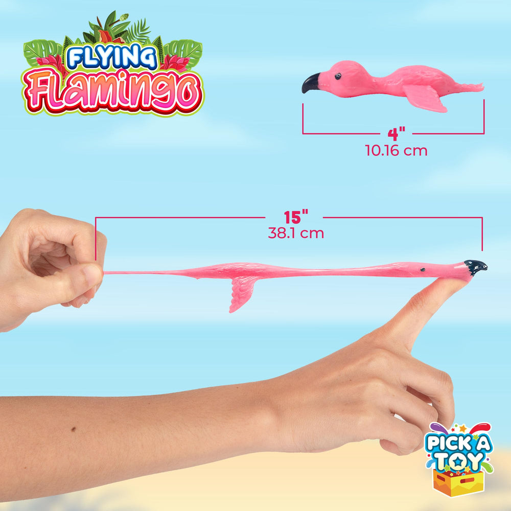 PICK A TOY Tropical Party Decor with vibrant flamingo visuals