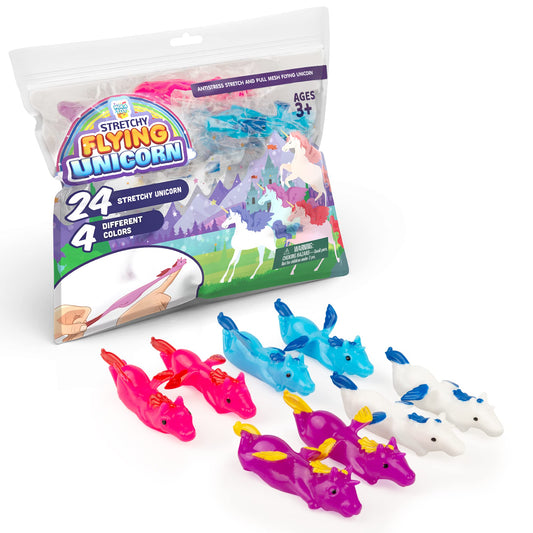 PICK A TOY unicorn slingshot 24-pack ready for party fun and energetic play