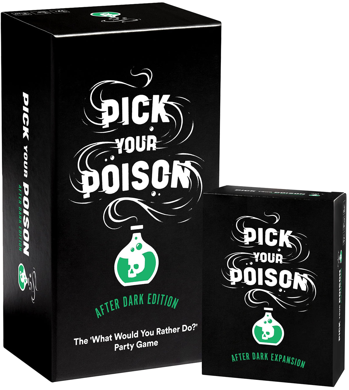Pick Your Poison After Dark box front, ideal for party setup