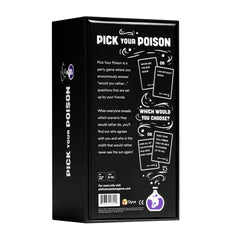 Pick Your Poison family game night for 3 to 10 players.