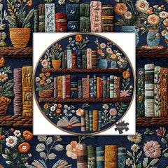PICKFORU Blooming Bookshelf puzzle offers missing-part support for a worry-free experience