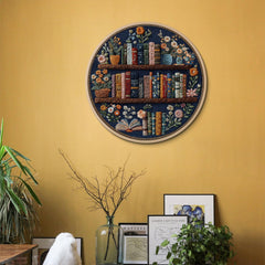 PICKFORU Blooming Bookshelf puzzle with no-glare inks enhances color while you assemble
