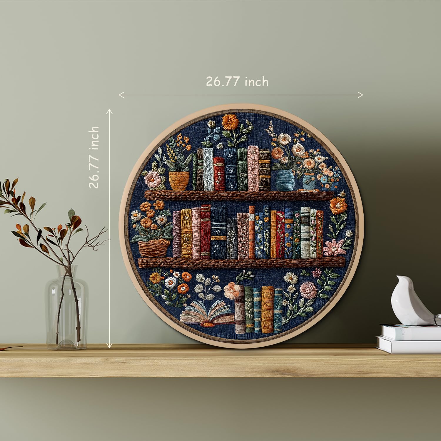 PICKFORU Blooming Bookshelf presents vintage floral aesthetic for warm study spaces