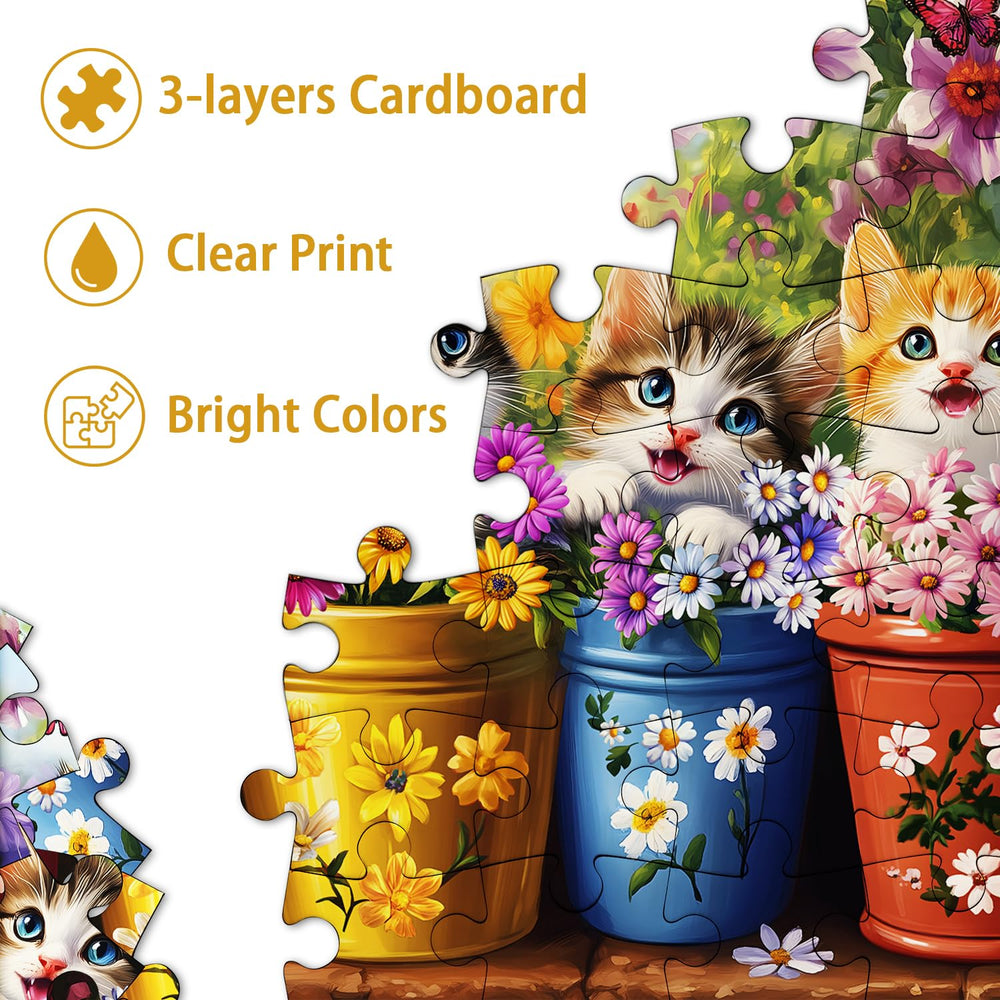 PICKFORU 1000-piece durable three-layer cardboard puzzle supports smooth assembly.