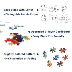 PICKFORU chicken puzzle 1000 pieces supports challenging solo or group play.