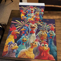 PICKFORU chicken puzzle invites family play time and collaboration.