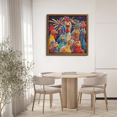 PICKFORU chicken puzzle adds color and whimsy to home decor.