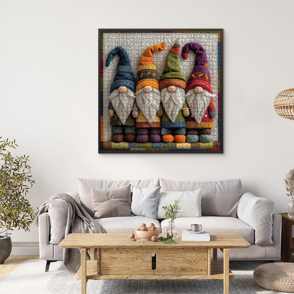 PICKFORU Gnome Jigsaw 1000 pieces – high-resolution art for wall display.