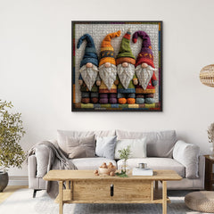 PICKFORU Gnome Jigsaw 1000 pieces – high-resolution art for wall display.
