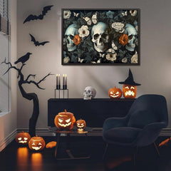 PICKFORU Floral Skull Puzzle 1000 pieces with precise interlocks for snug fits.