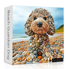 PICKFORU funny dog puzzle beach scene — vibrant colors for weekend family fun.