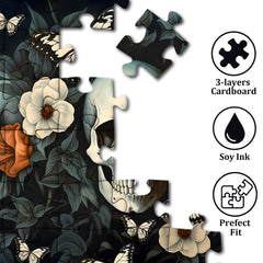 PICKFORU Halloween Skull Puzzle 1000 pieces for immersive puzzling sessions.