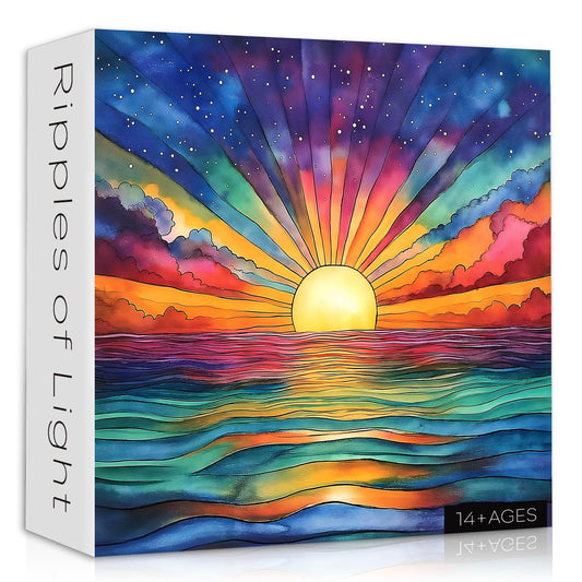PICKFORU Impossible Puzzle ocean-sunset-gradient—immersive, colorful challenge for relaxed evenings.