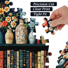 PICKFORU library puzzle back with letter guides for easy start