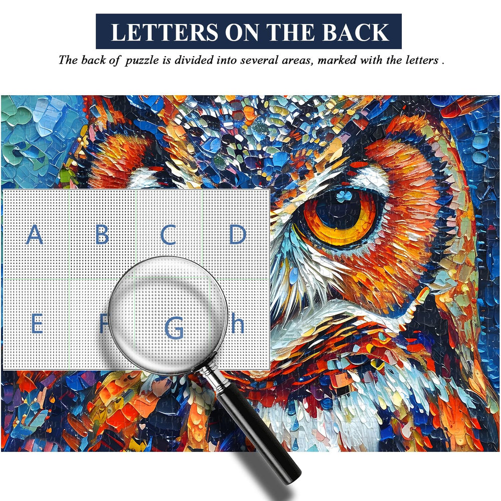PICKFORU Owl Puzzles matte finish reduces glare during viewing