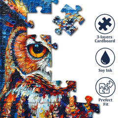 PICKFORU Owl Puzzles precise-cut pieces ensure snug fit during assembly