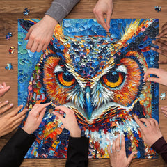 PICKFORU Owl Puzzles recyclable three-layer cardboard adds durability