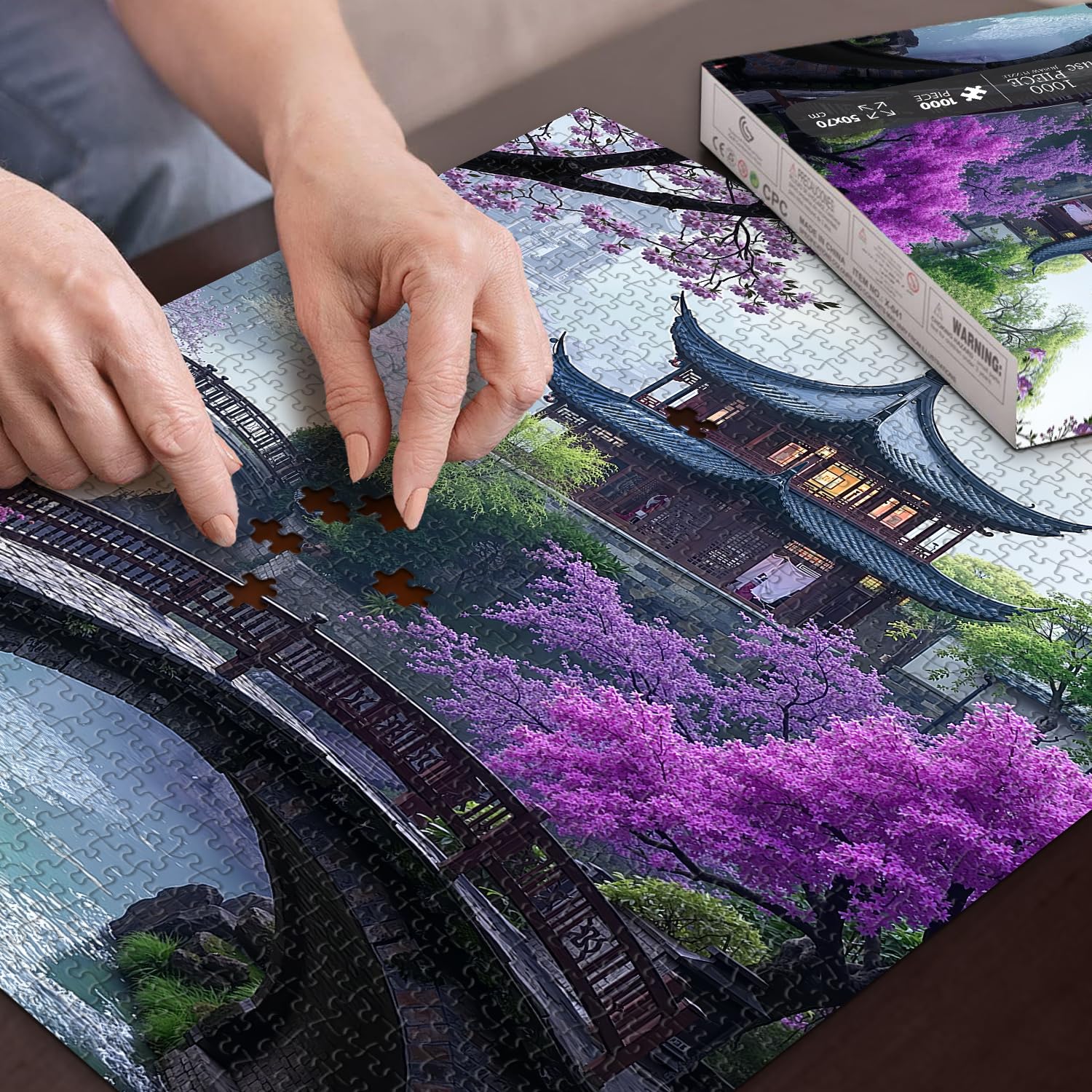 PICKFORU Plum Blossom Dreamscape durable three-layer cardboard construction ensures lasting use