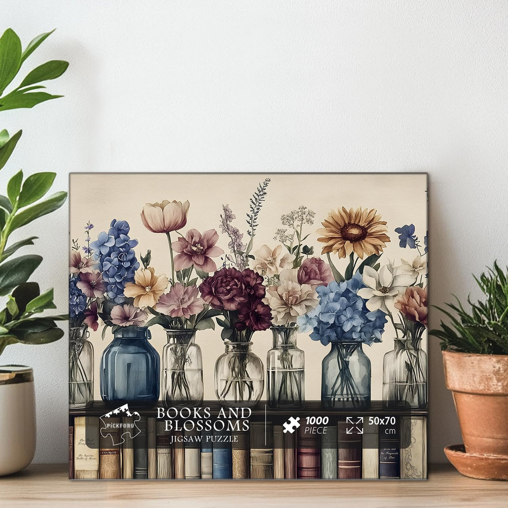 PICKFORU Retro Wildflowers image evokes nostalgic book-page art for warm room charm