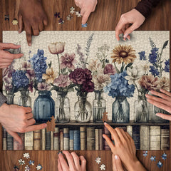 PICKFORU Retro Wildflowers puzzle doubles as art and a mindful activity
