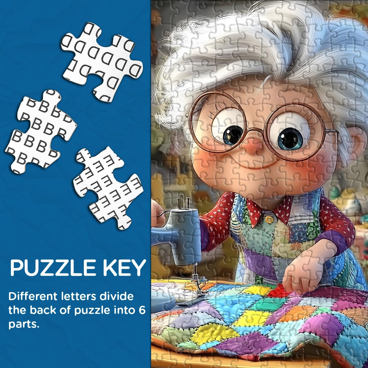 PICKFORU completed puzzle displayed as colorful wall decor