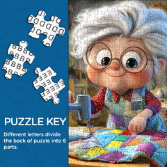 PICKFORU completed puzzle displayed as colorful wall decor
