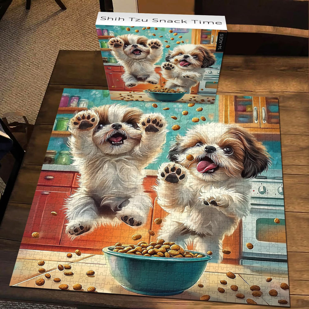 PICKFORU Shih Tzu puzzle uses durable three-layer cardboard for lasting play.