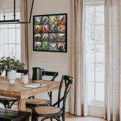PICKFORU stained glass puzzle packaging includes a sturdy box and high-res poster.