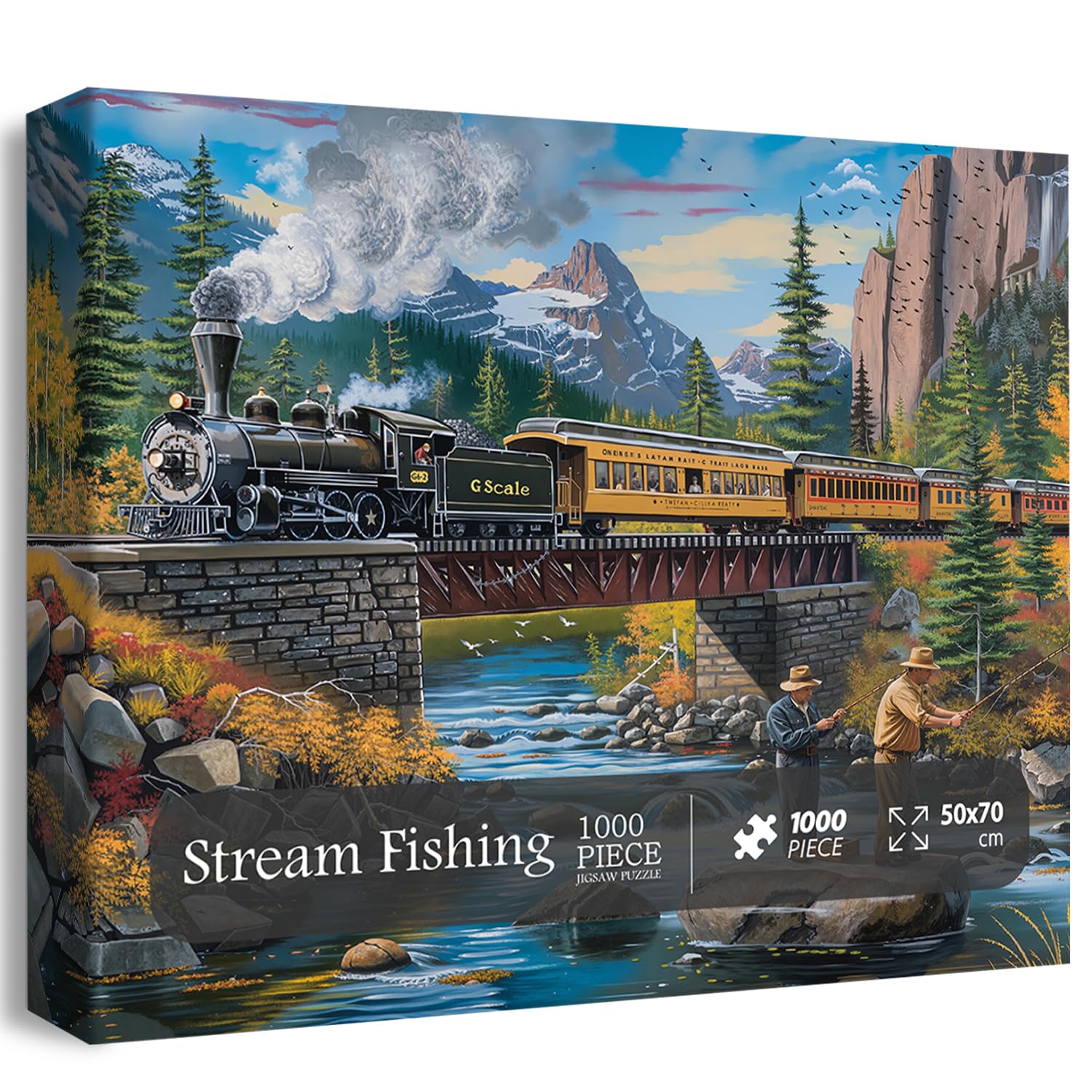 PICKFORU Stream Fishing puzzle family assembly promotes shared enjoyment