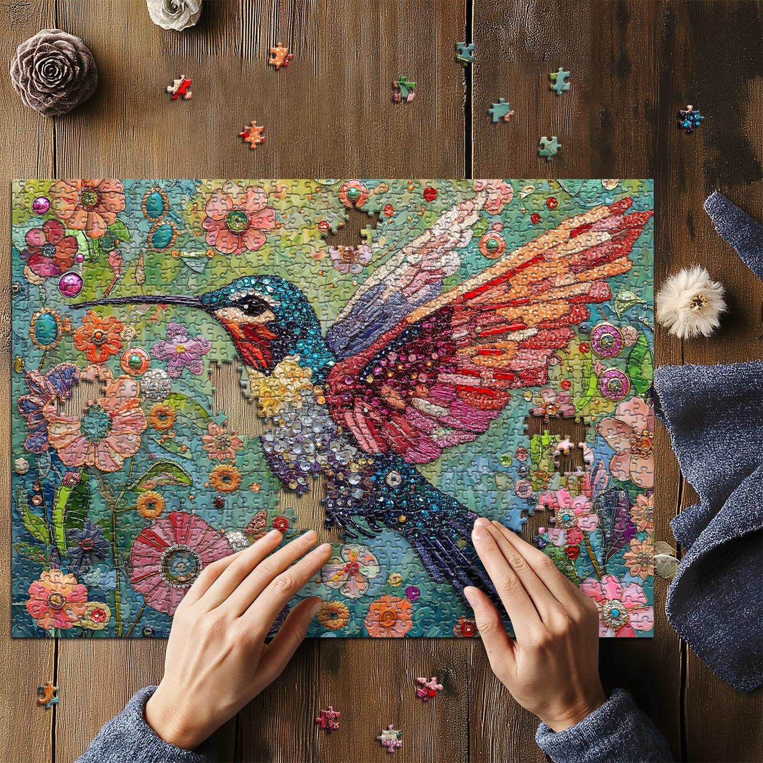 PICKFORU Three-layer cardboard puzzle delivers durable, snug-fit pieces.