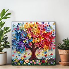 PICKFORU Tree of Life puzzle close-up for mindful color appreciation