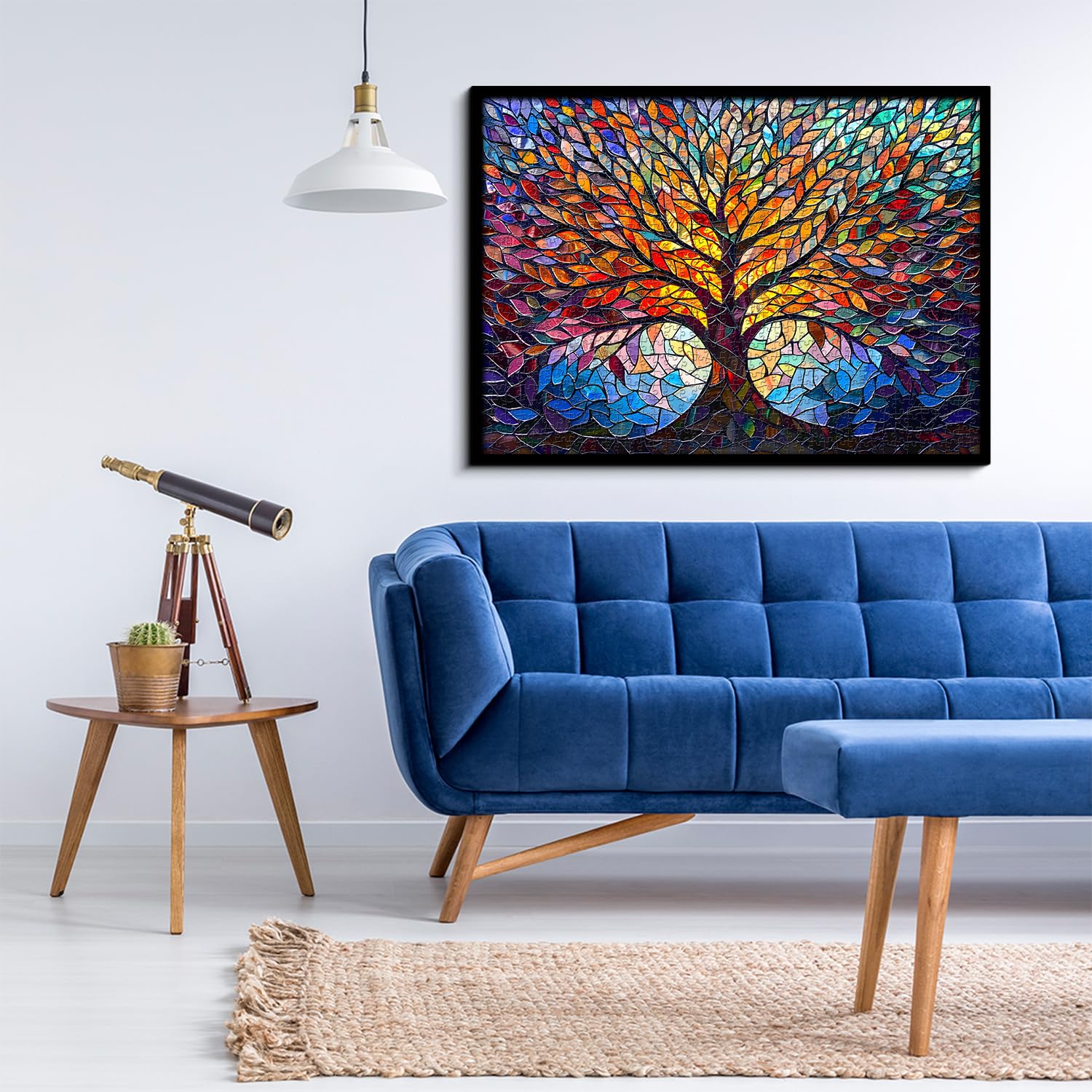 PICKFORU tree of life puzzle color closeup with vibrant mosaic tones for inspiration