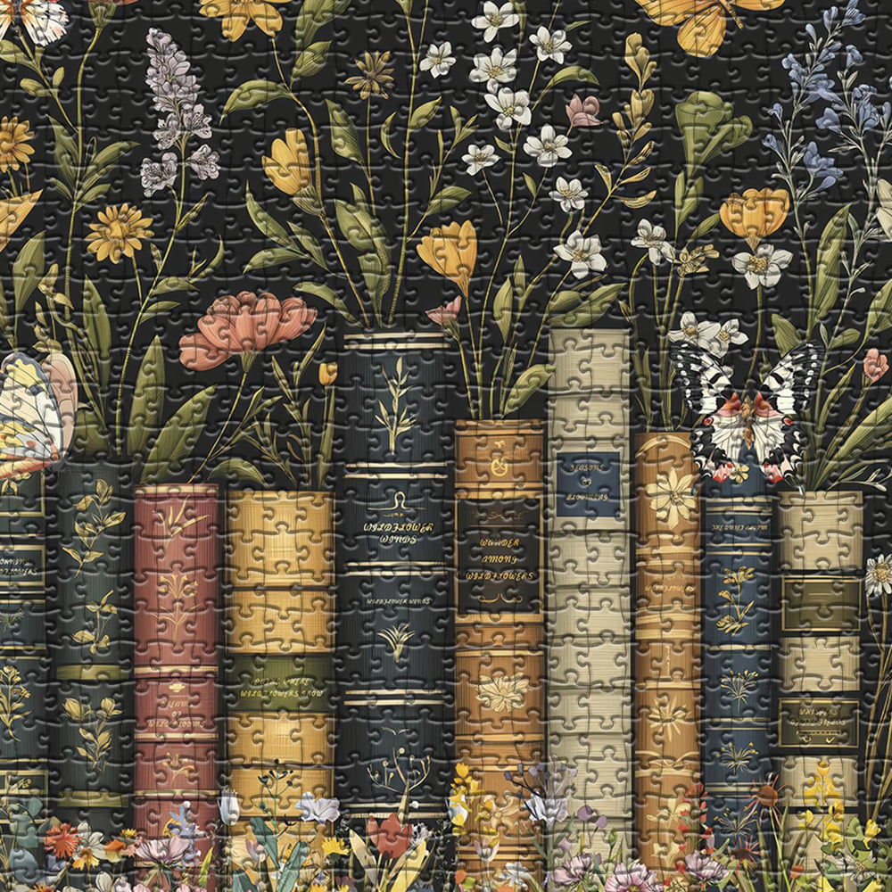 PICKFORU Vintage books with flowers design blends literature love and aesthetic appeal