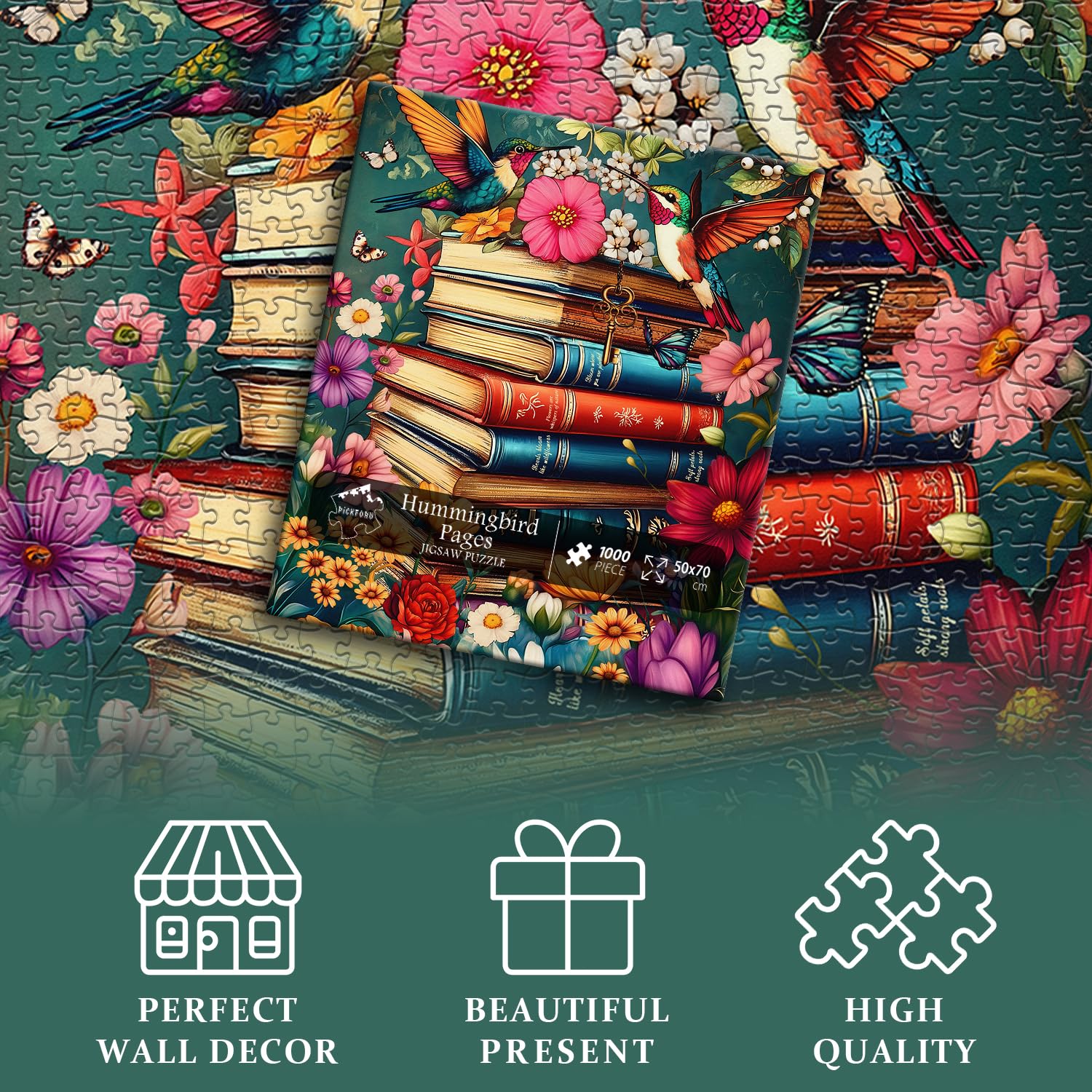PICKFORU Wildflower Pages uses a two-layer cardboard construction for lasting quality and smooth pieces