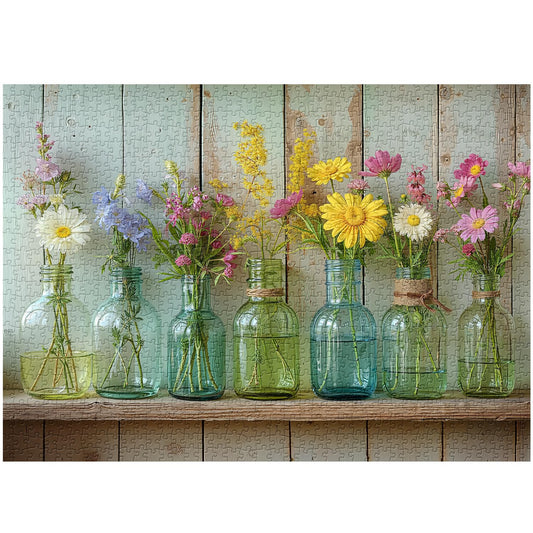 PICKFORU Wildflower puzzle box with sturdy packaging for safe storage