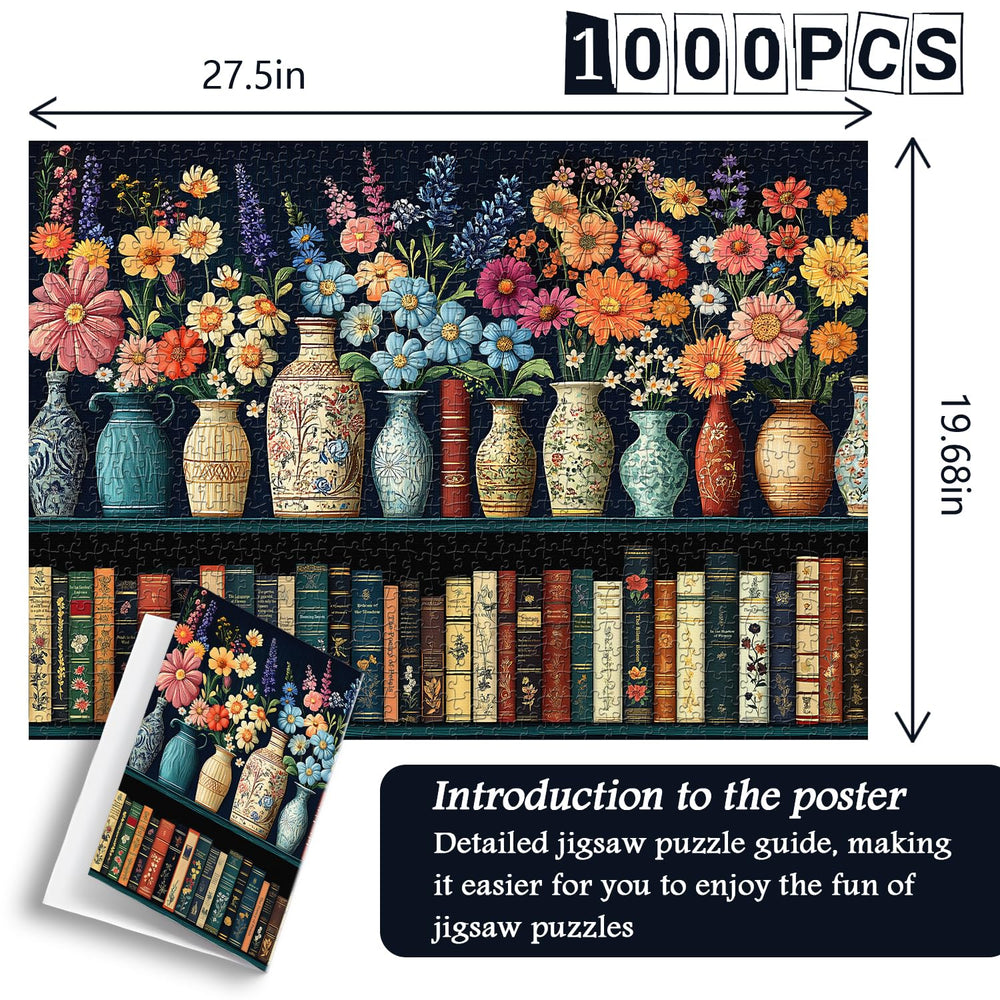 PICKFORU Wildflower puzzle thick cardboard texture and sturdy pieces