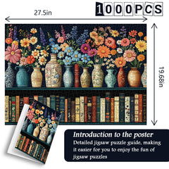 PICKFORU Wildflower puzzle thick cardboard texture and sturdy pieces