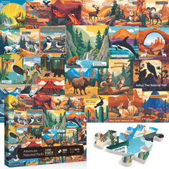 PICKFORU Yellowstone scene puzzle to spark storytelling during family puzzle night