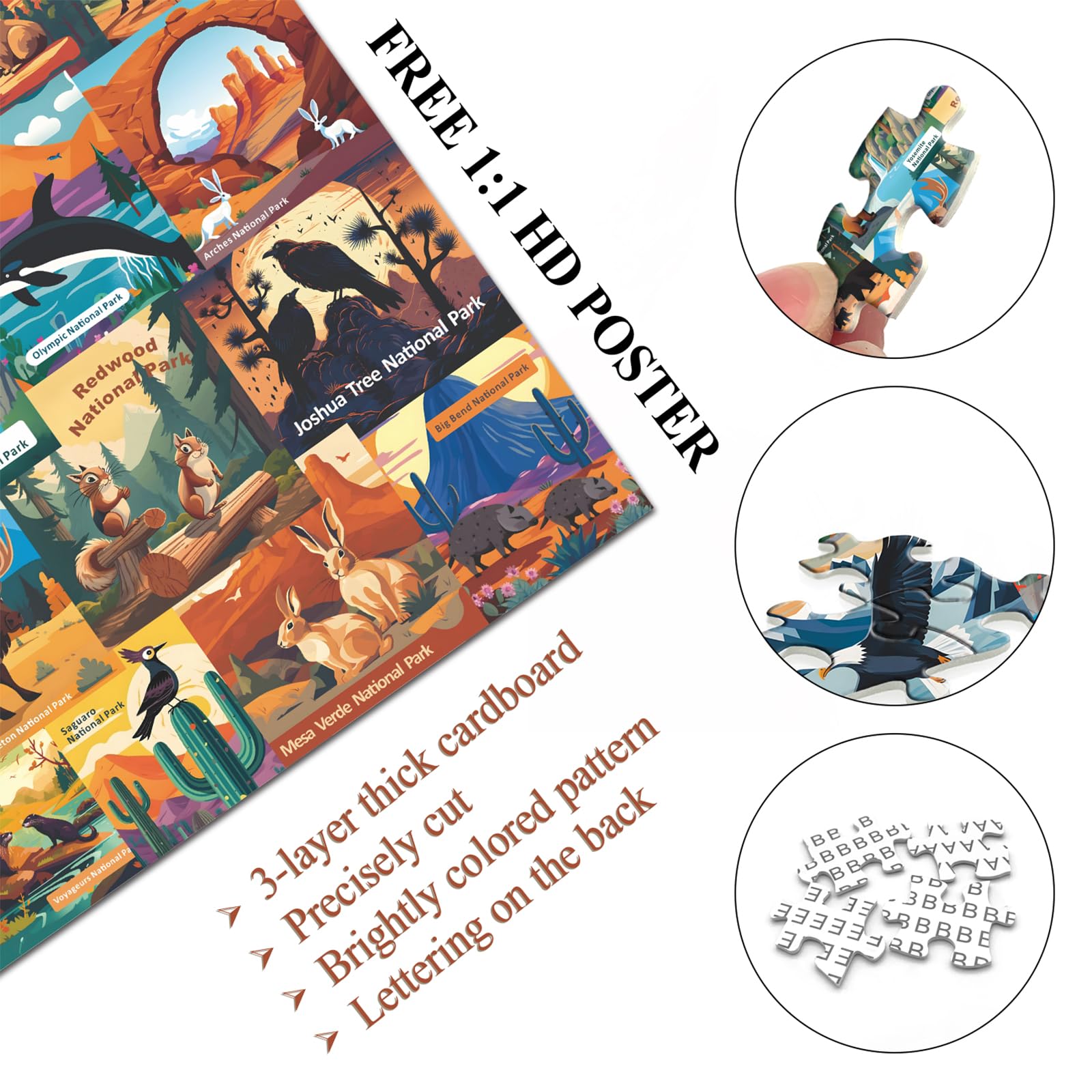 PICKFORU Yosemite valley puzzle visual for focused concentration and shared moments