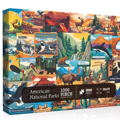 PICKFORU Zion National Park puzzle poster for a relaxing, travel-inspired evening