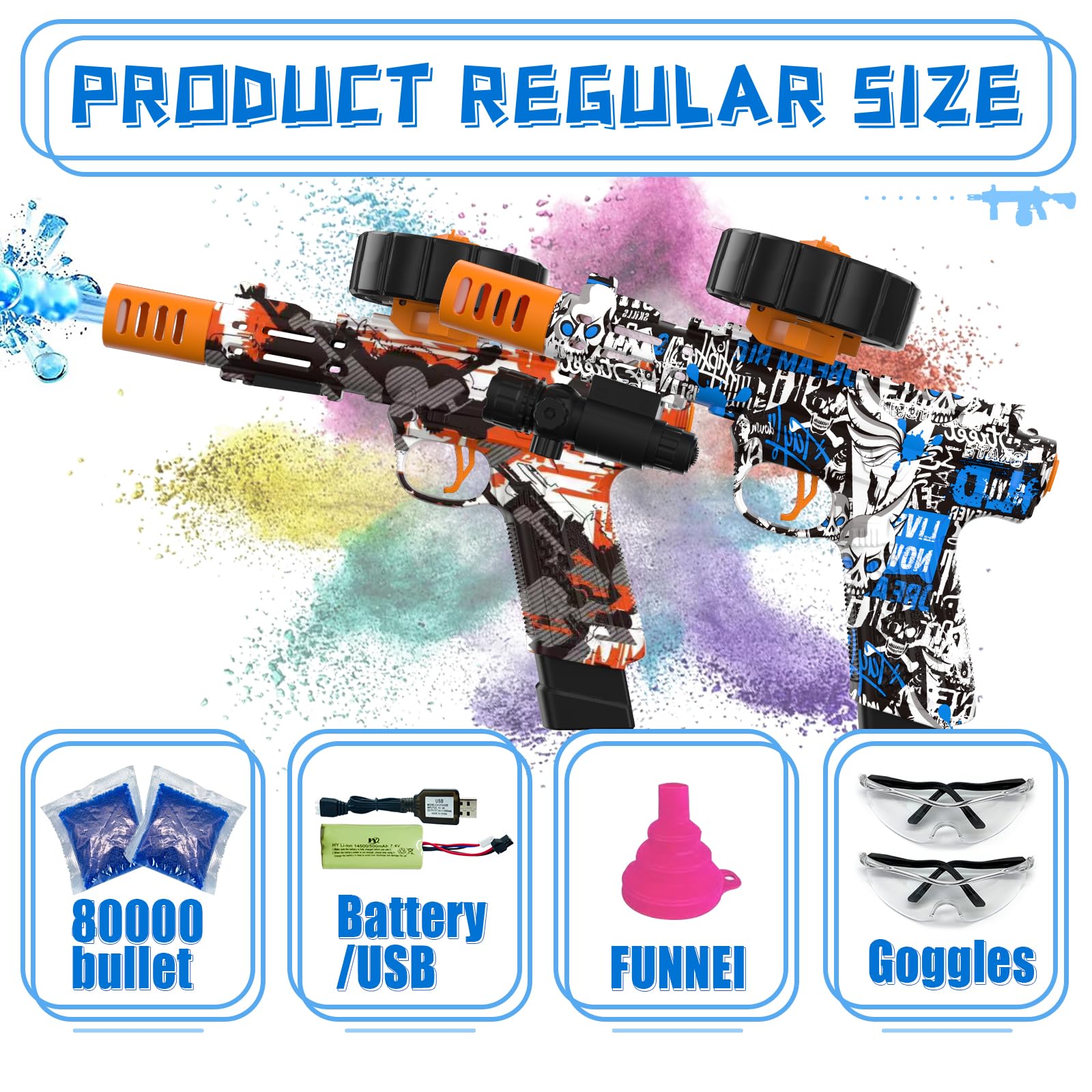 PICKMERA dual gel ball blaster kit for competitive games