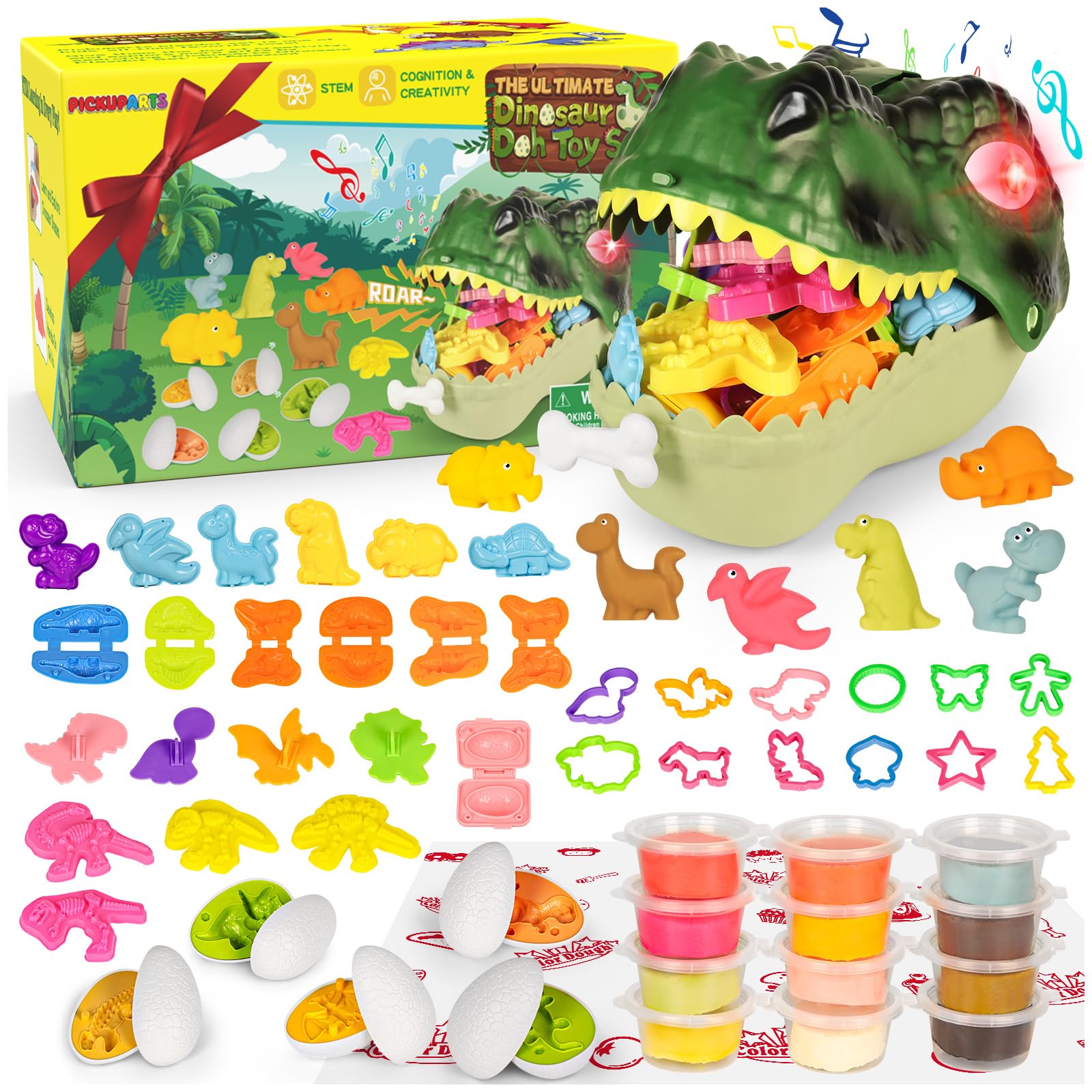 Pickuparts Dino Doh Toys box open inspires imaginative play and creativity