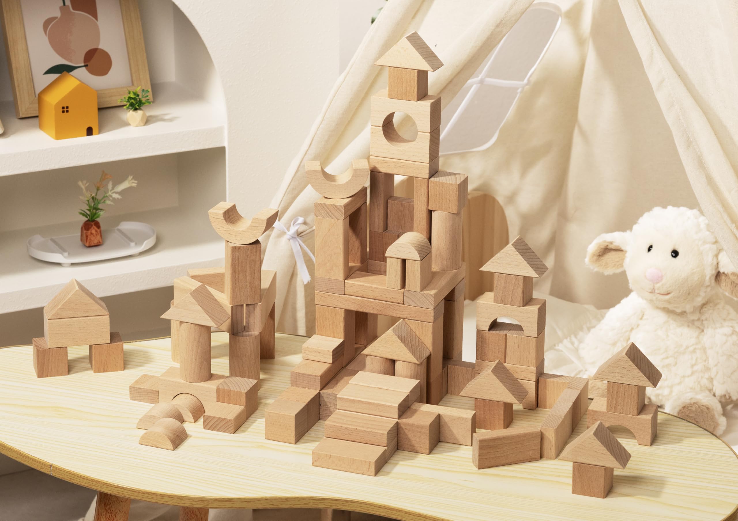 Pidoko Kids imaginative play blocks to boost coordination and creativity.