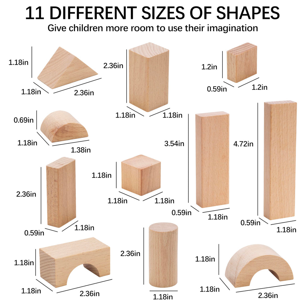 Pidoko Kids non-toxic painted blocks with smooth edges for safe toddler play.