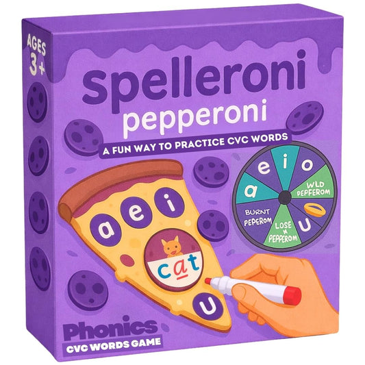 Pidoko Kids Spelleroni Pepperoni pizza dial for interactive word building