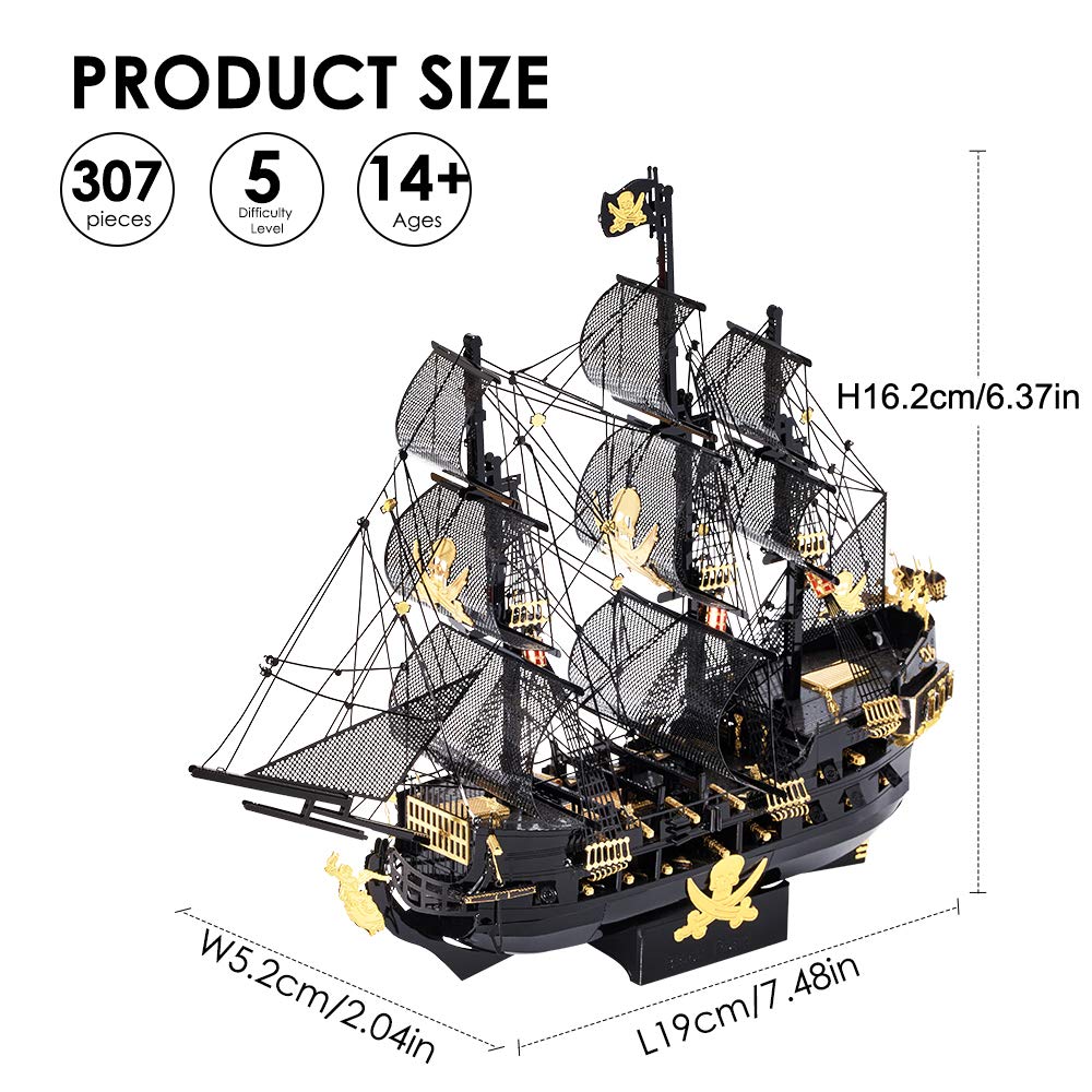 Piececool Black Pearl instruction guide - clear steps for smooth assembly
