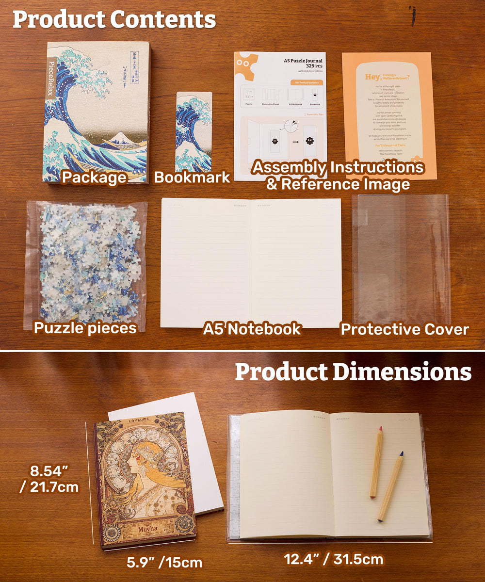 PieceRelax Alphonse Mucha Zodiac gift-ready packaging appeals as a thoughtful present.