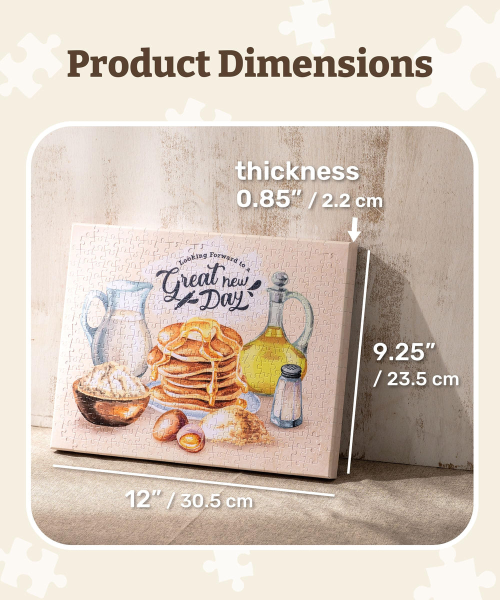 PieceRelax puzzle canvas with panel size 12x9.25 inches for easy mounting