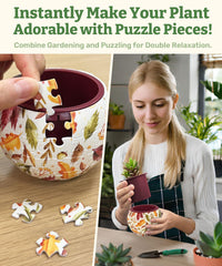 PieceRelax snug interlock connection demonstrates sturdy, glue-free assembly for a durable display pot.