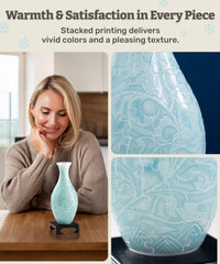 PieceRelax Winter Grace narrow mouth fits single stems and small bouquets